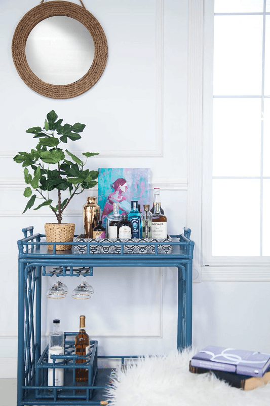 The-Ultimate-Guide-to-Designing-the-Perfect-Vignette-for-Your-Home-how-to-style-a-bar-cart