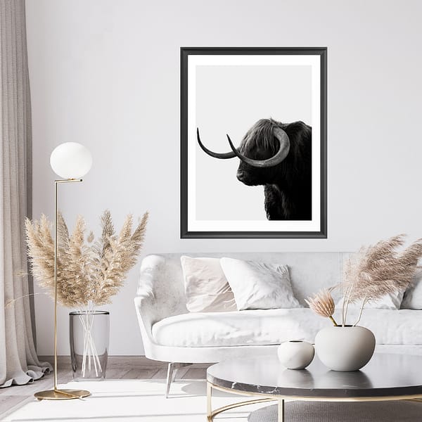 Bull Longhorn Art Print-1