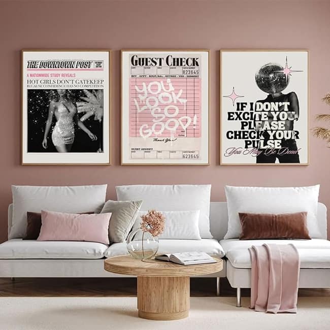 girly-wall-art-prints-for-apartment